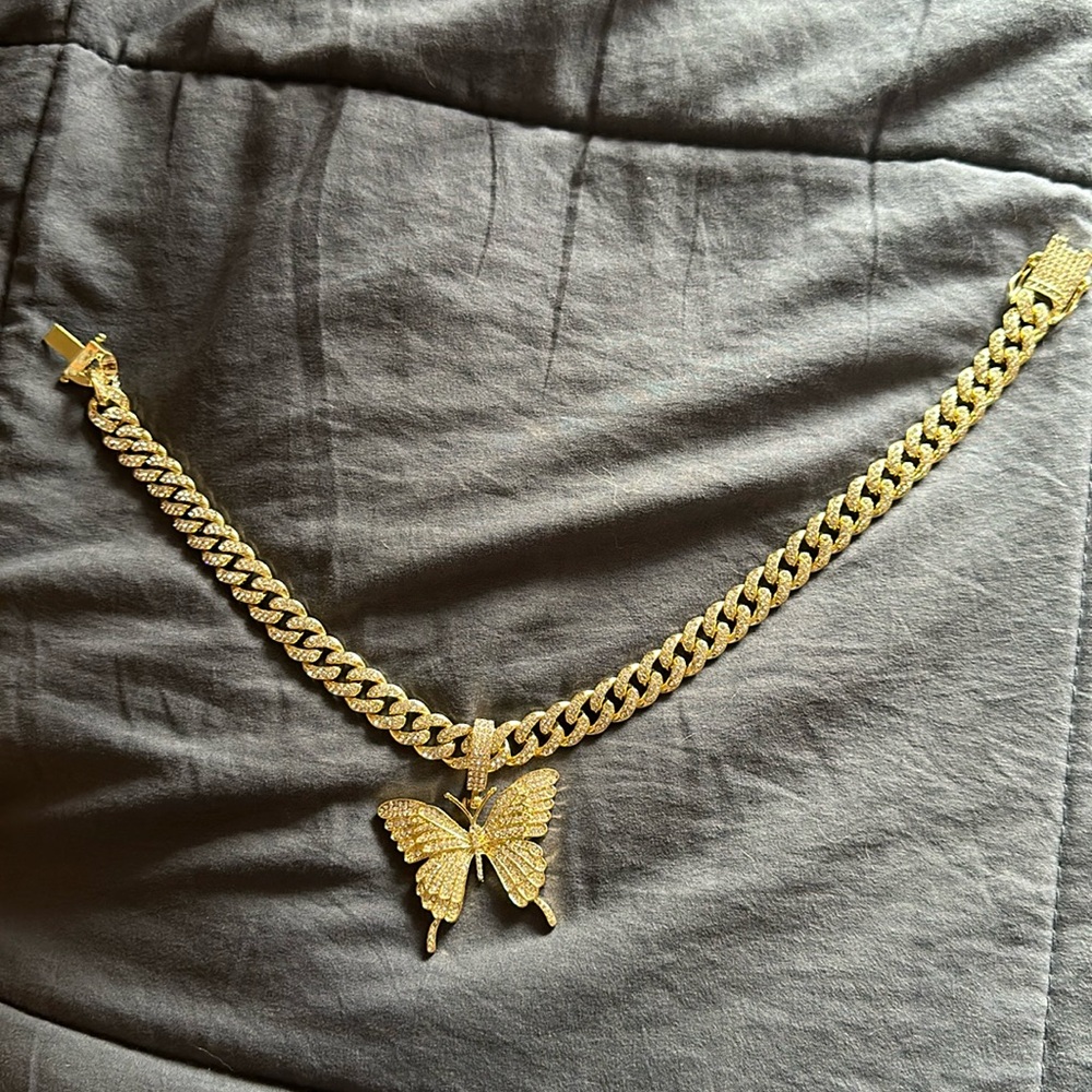 Gold Butterfly Necklace